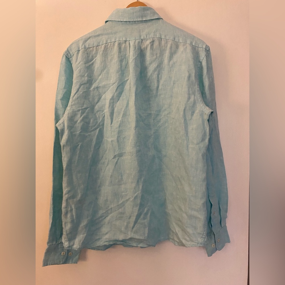 Banana Republic STANDARD-FIT LINEN SHIRT
Long Sleeve SIZE Medium Q13 - Picture 7 of 8